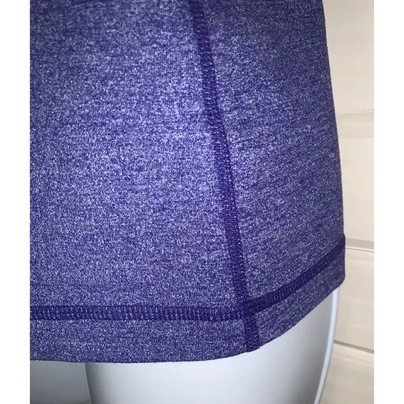 Lululemon Sz 6 Power Y Tank Top Racerback Active Wear Blue Heather Pigment EUC - Picture 4 of 8